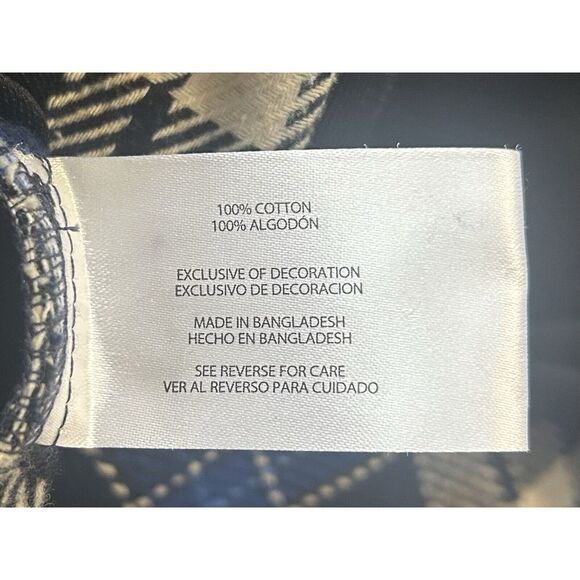 Orvis Heavy Flannel Shacket XL Blue Plaid Cottagecore Farm Heritage Pattern - Picture 7 of 9